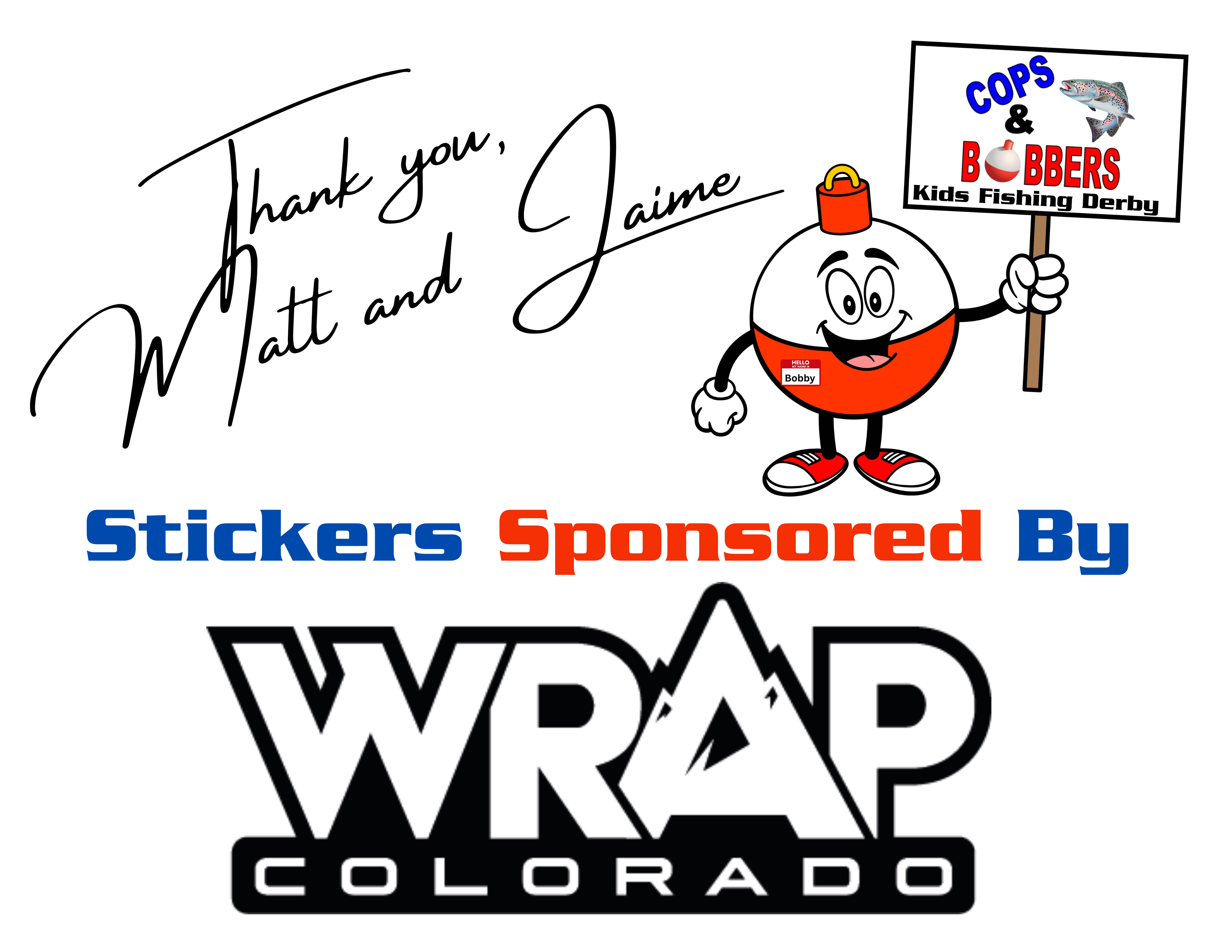 Stickers sponsored by